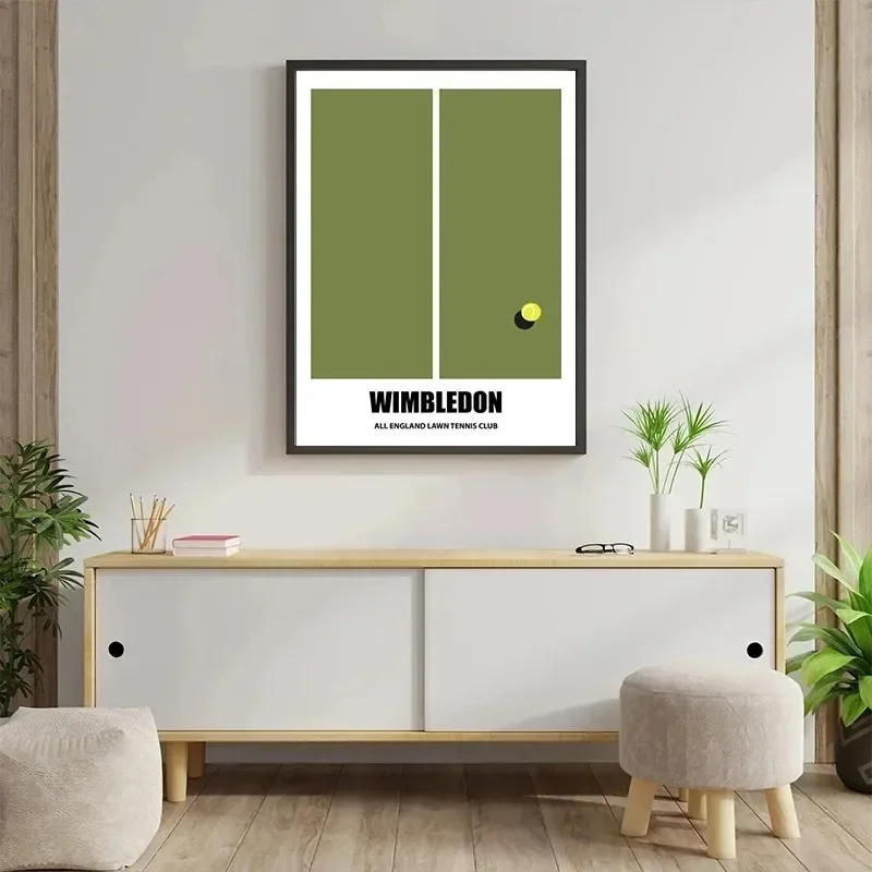 미니멀리스트 테니스 그랜드 슬램 포스터 호주 오픈 미국 - Badminton Quotes 리뷰 및 가격