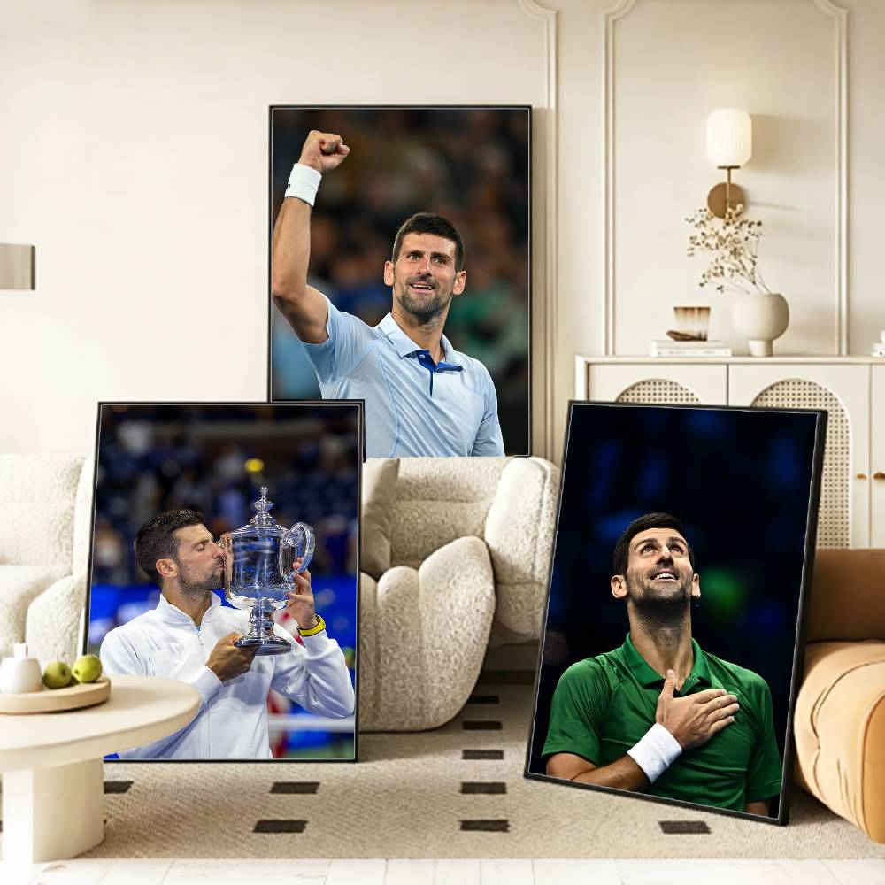 N-Novak 테니스 전설 D-Djokovic 포스터  - Badminton Quotes 리뷰 및 가격